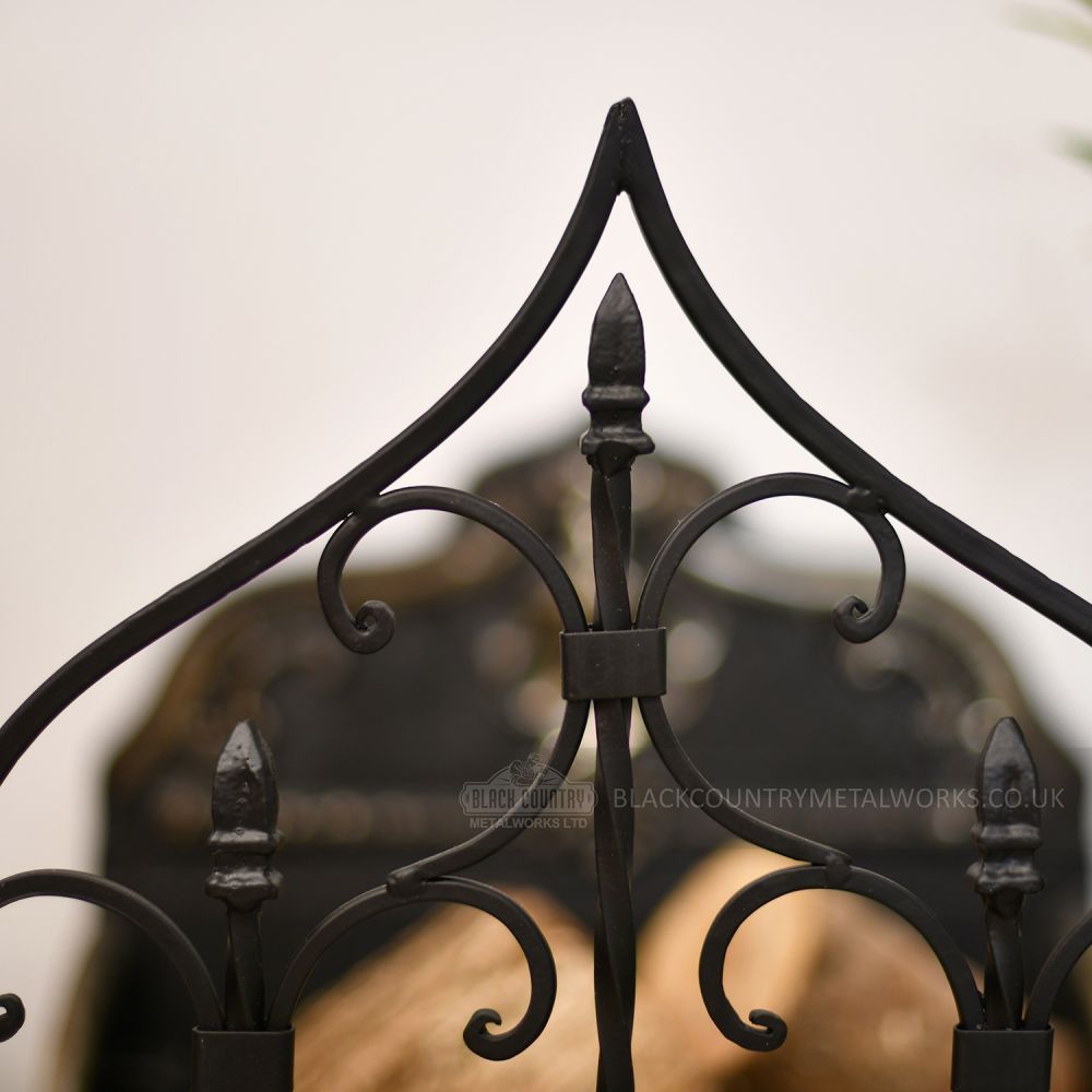 "The Waterford" Black Fire Guard With Tealight Holders Black Country