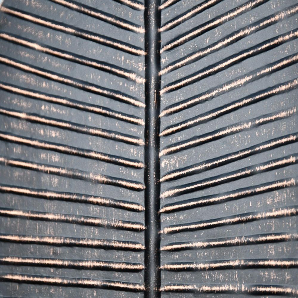 Antique Bronze Leaf Wall Art in Frame Black Country Metalworks