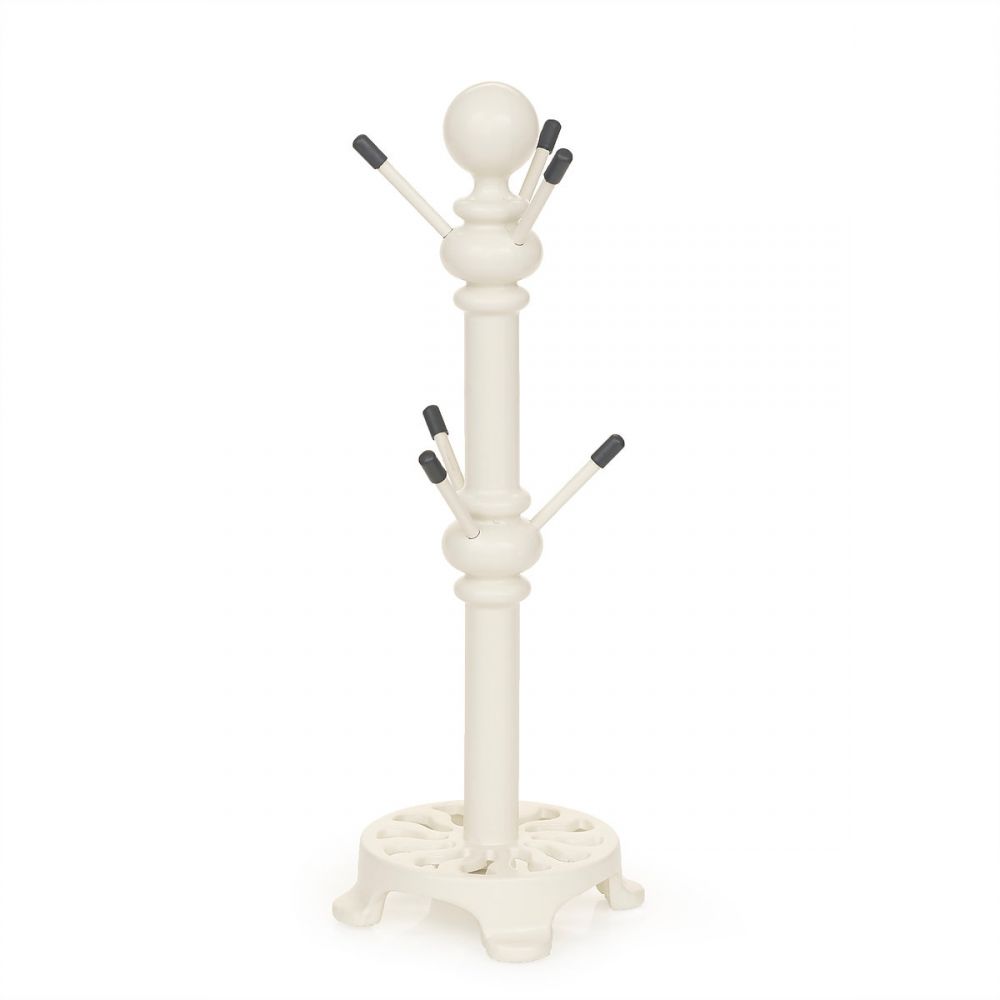 “Fairview Park” Cream Cast Iron Mug Tree Black Country Metalworks