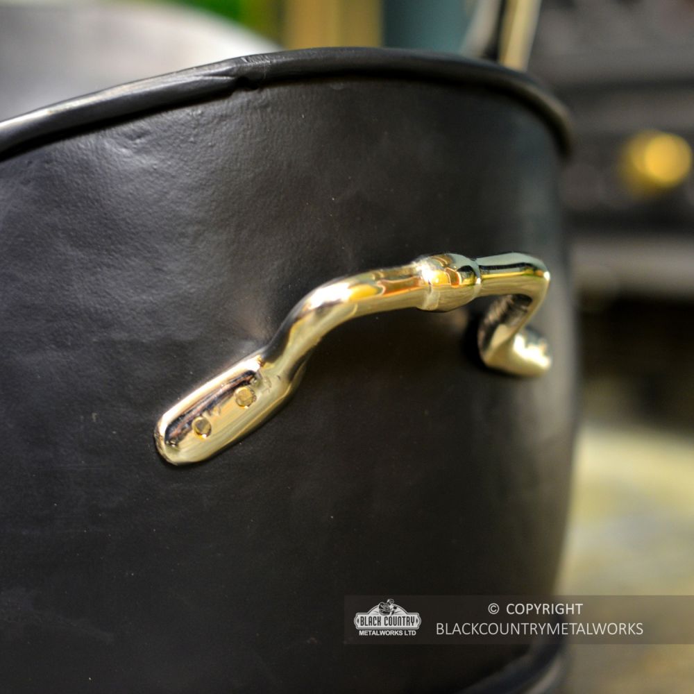 Hinswick Victorian Black Iron And Nickle Coal Buckets | Black Country