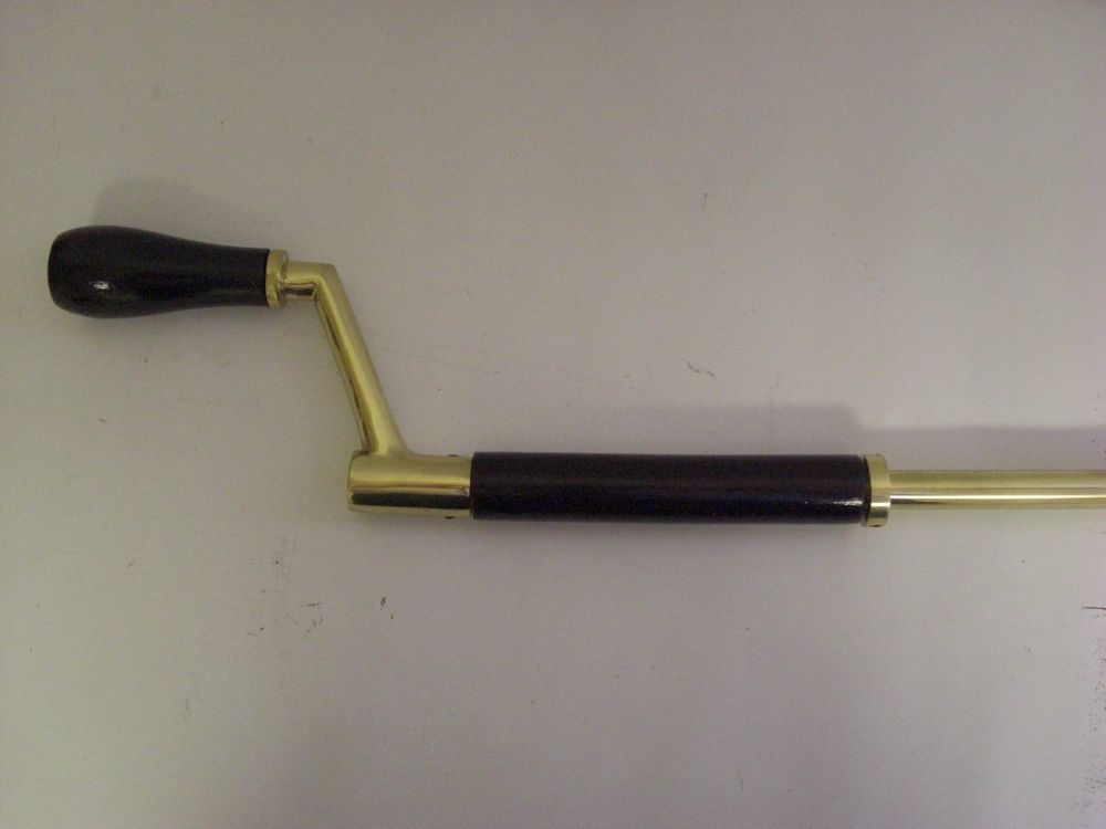 Telescopic Brass Window Winder Pole 1.5m 2.5m Black Country Metalworks