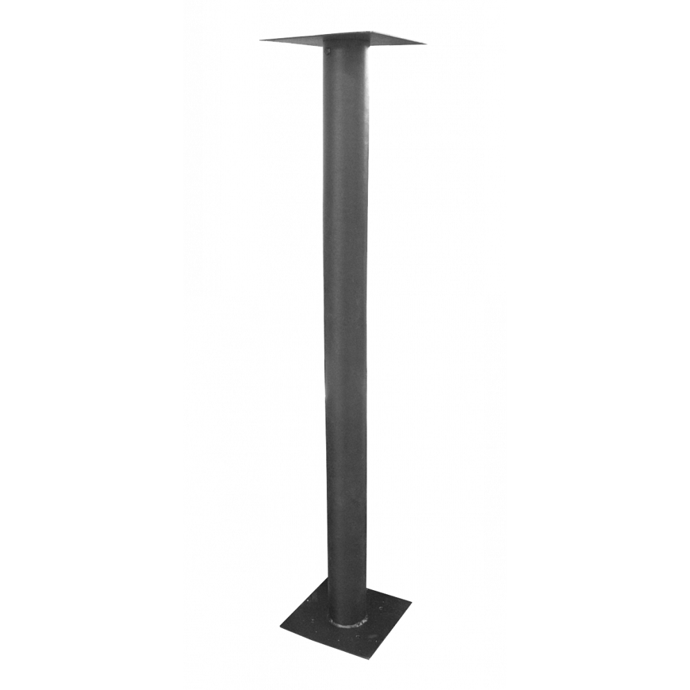 Black Iron Pillar Mount For Post Box – Weatherproof & Rust-Proof Letterbox Stand – 101cm Tall