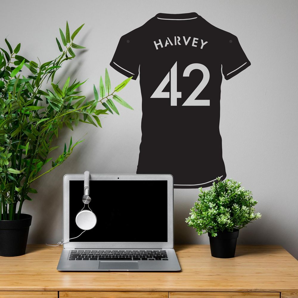 Personalised Football Shirt Wall Art Black Country Metalworks