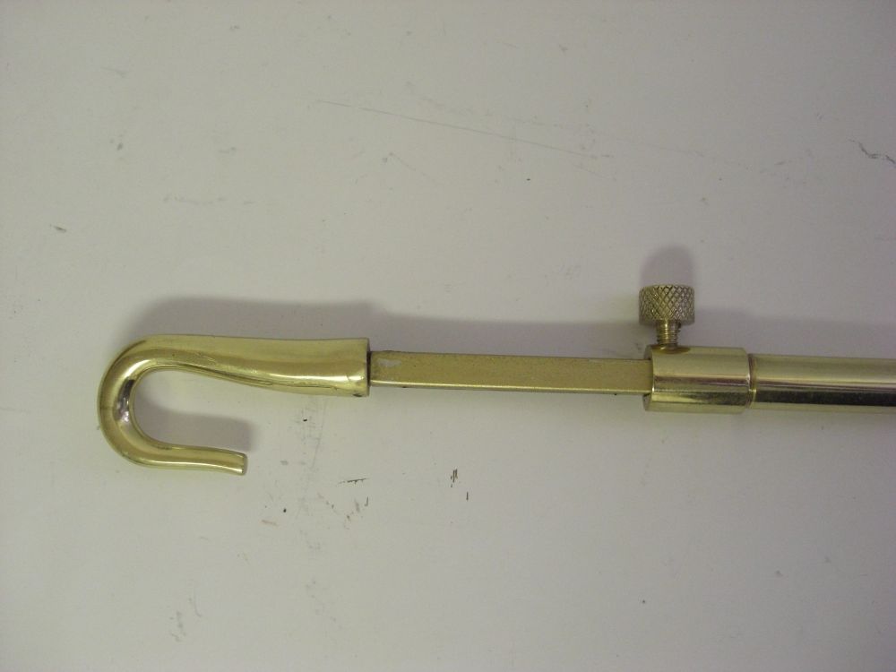 Telescopic Brass Window Winder Pole 1.5m 2.5m Black Country Metalworks