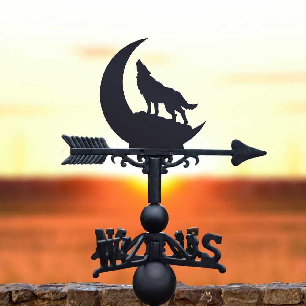 Wolf Silhouette Steel Weathervane main image 1