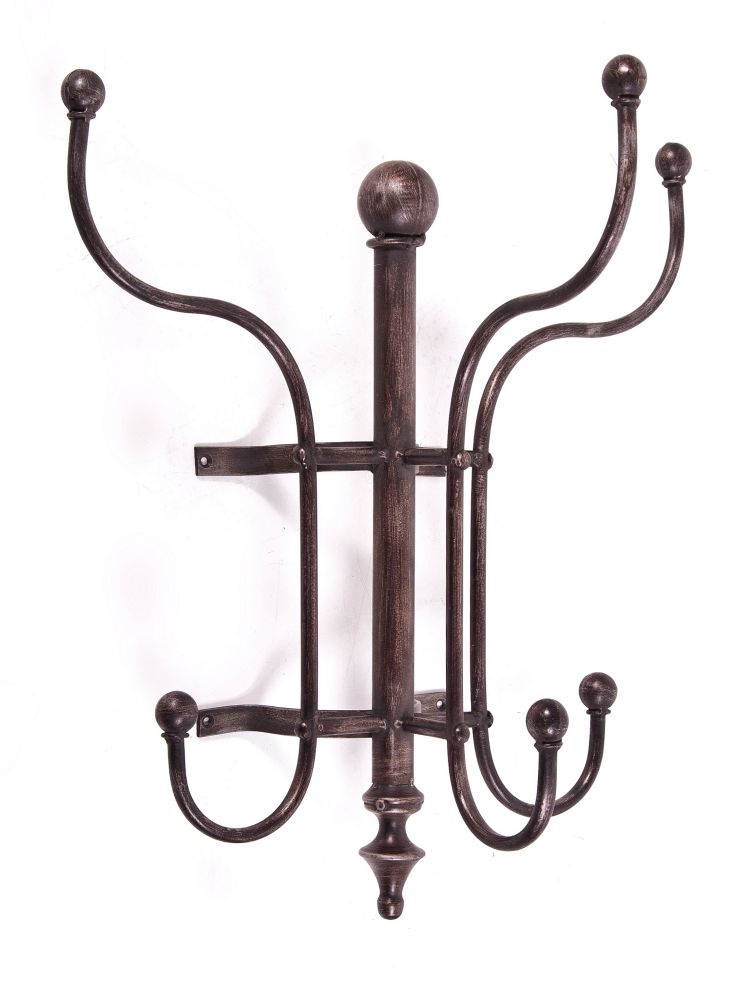 Finial Robe Hook “Chadwick Lane” Wall mounted ball finial coat hook rack | Black Country ...