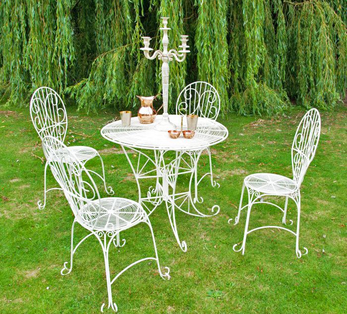 Maddie’s Picnic Garden Table Chairs Black Country Metalworks