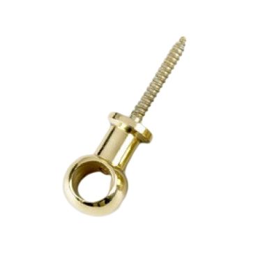 Circular Rods Mount Polished Brass Circular Rod Holders - 9mm - Pack of 6 | Black Country ...