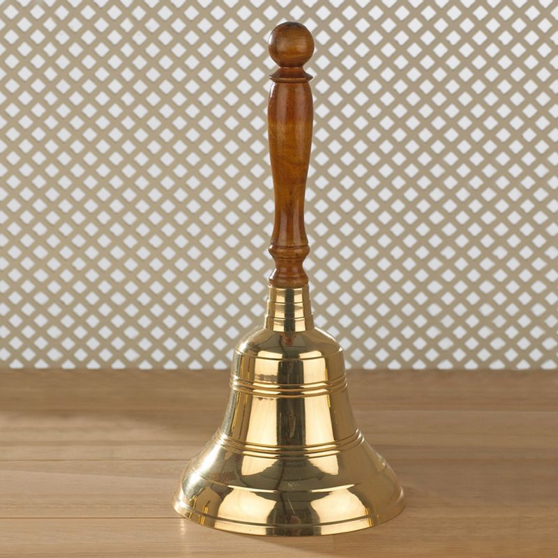 Polished Brass Hand Bell 165mm dia (6.5