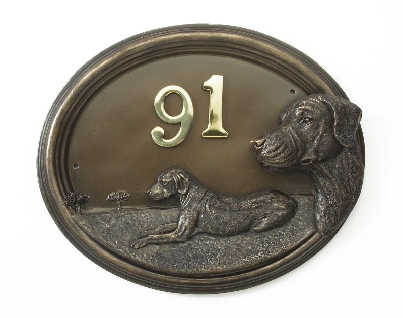 Bronze Ridgeback Bronze Finish Plaque - Rhodesian Ridgeback | Black Country Metalworks