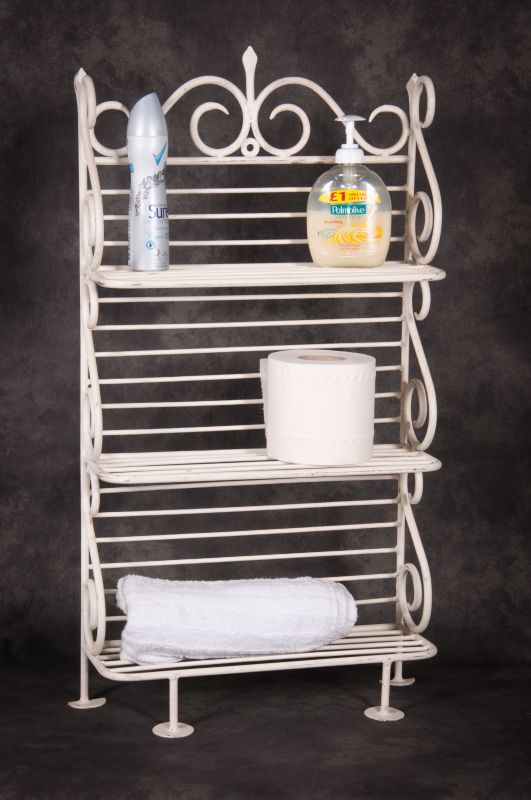 "Alnwick House" Free Standing Vintage Bathroom Shelves | Black Country ...