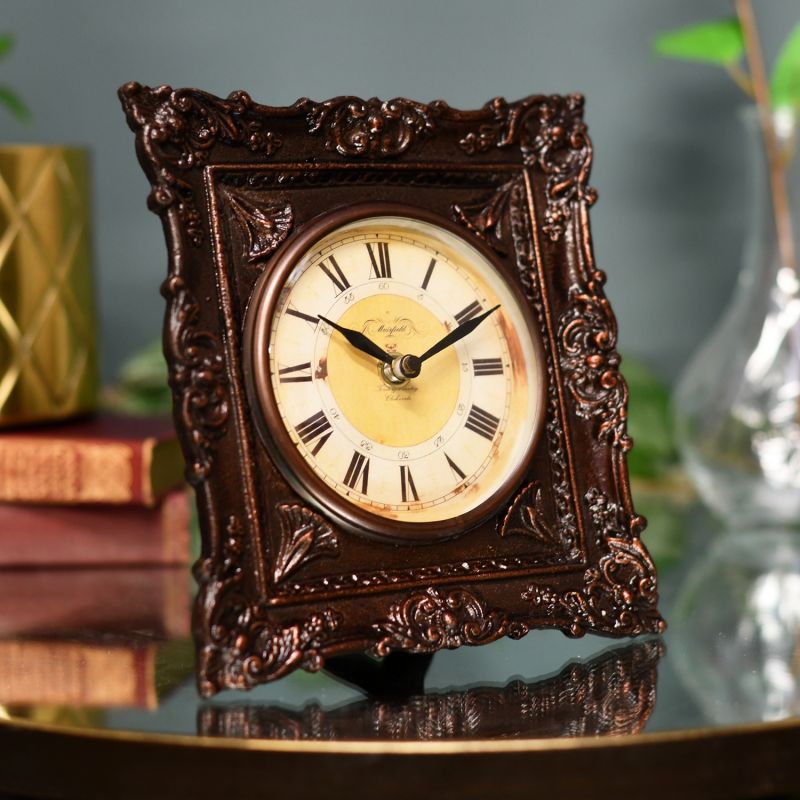 “Thurnford Hall” Antique Table Clock | Black Country Metalworks