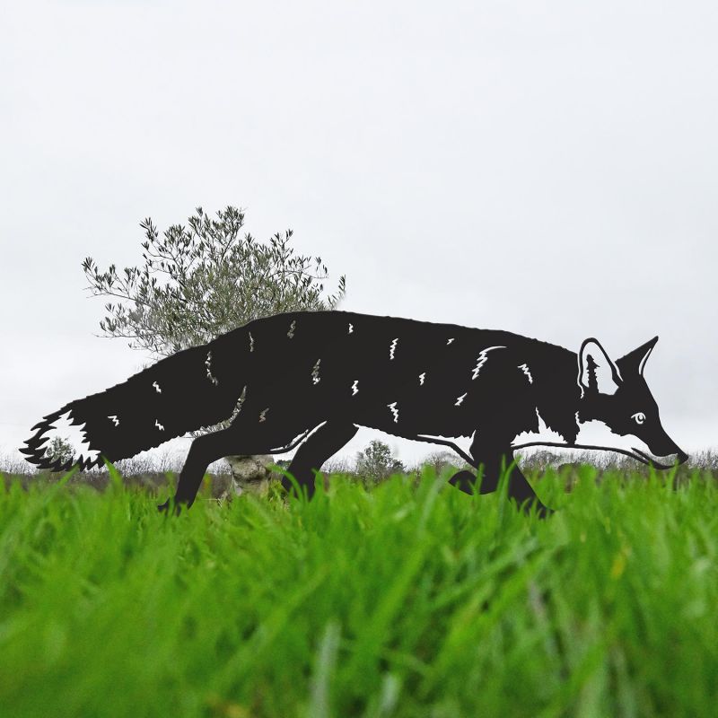 Black Iron Silhouette Fox Black Country Metalworks