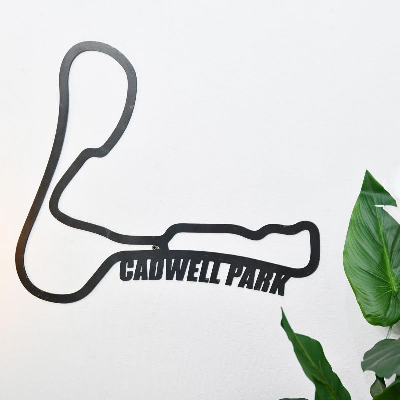 Cadwell Park Race Track Natural Steel Wall Art - 49cm | Black Country ...