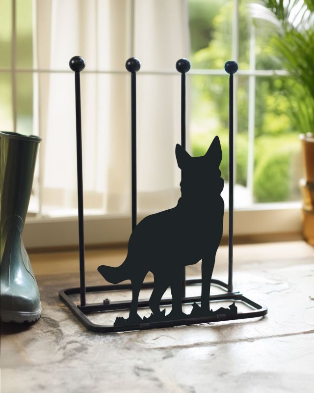 Steel 'German Shepherd' Welly Boot Rack | Black Country Metalworks