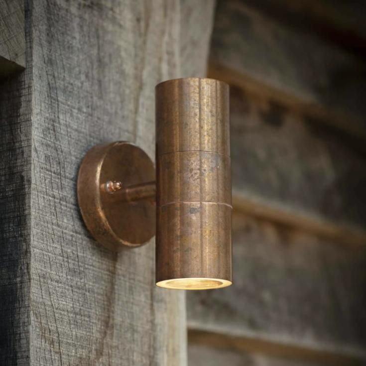 Natural Copper Wall Mounted Up & Down Light | Black Country Metalworks