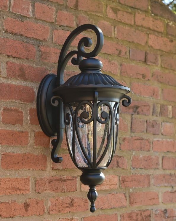 Wall Light Brilliant Black Garden 18,5 x 21 x 21,3 cm