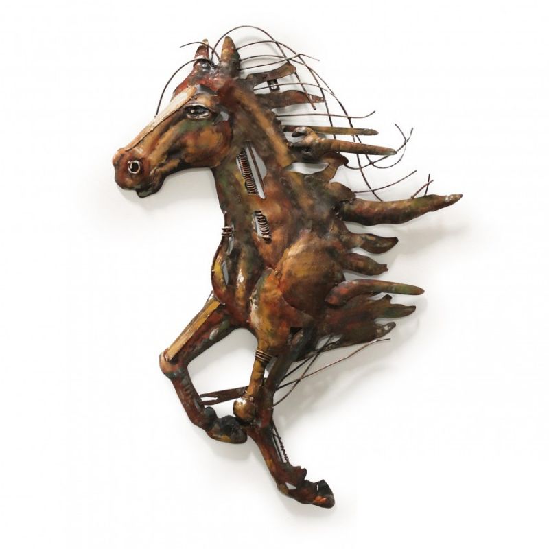 Running Horse Wall Art Black Country Metalworks
