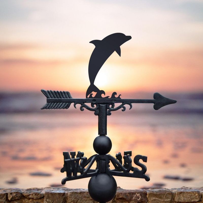 Dolphin Silhouette Steel Weathervane main image 0