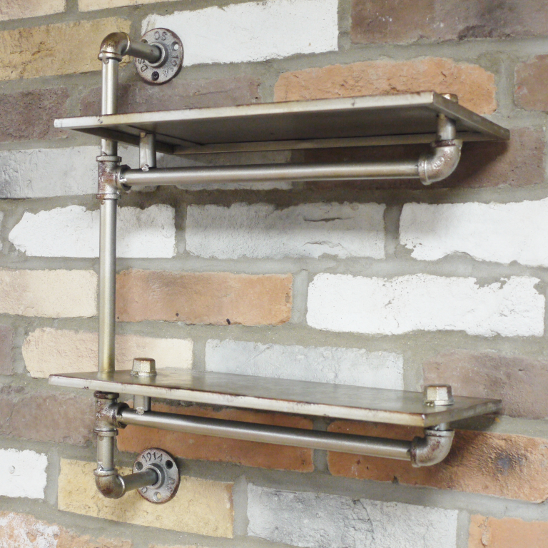Urban Industrial Pipe Shelving Unit | Black Country Metalworks