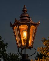 -Copper Hexagonal Lantern 87cm Digital Illustration At Night -Copper Hexagonal Lantern 87cm Digital Illustration At Night