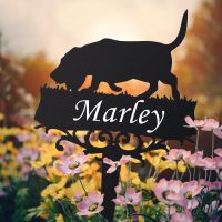 Basset Hound Memorial Ground Spike