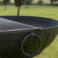 Close up of Half Grill on Kadai Bowl 