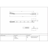 10 Inch Georgian Reeded Casement Window Stay 10 Inch Georgian Reeded Casement Window Stay