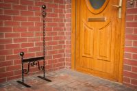 Thomason Tudor styled free standing boot scraper Thomason Tudor styled free standing boot scraper