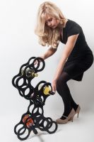 "Hamptens Park" Contemporary Aluminium Wine & Bottle Holder "Hamptens Park" Contemporary Aluminium Wine & Bottle Holder