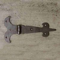 Fleur-de-Lys Door Hinge Created From Iron Fleur-de-Lys Door Hinge Created From Iron