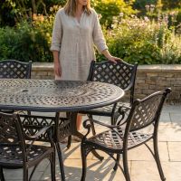 The "Montacute" 6-Seater Garden Dining Set to Scale