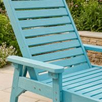 The "Charlie" Blue Sun Lounger Digital Illustration Arm Close Up