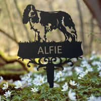 English Springer Spaniel Memorial Ground Spike with Personalisation English Springer Spaniel Memorial Ground Spike with Personalisation