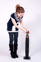 Harwick Black Bollard Water Faucet