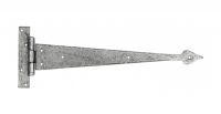 15" Hammered Pewter Arrow Tip door Hinges