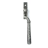 16mm Hammered Pewter Espagnolette Window Handle - Right Hand