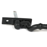 Close-Up of 16mm Matte Black Hammered Espagnolette Window Handle - Right Hand Close-Up of 16mm Matte Black Hammered Espagnolette Window Handle - Right Hand