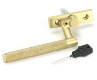 Full Set of 16mm Satin Brass "Royale" Espagnolette Window Handle - Right Hand