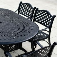 Cose-up of the Lattice Pattern on the Back of the Chairs