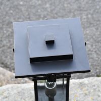 View of the Top of the 1920’s Inspired Entrance Pillar Light View of the Top of the 1920’s Inspired Entrance Pillar Light