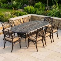 8-Seater Garden Dining Set Digital Illustration