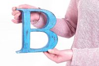 “Vividly Vintage” 7" Fabricated Steel Alphabet