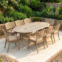 8-Seater Garden Dining Set Digital Illustration