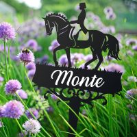 Dressage Horse Memorial Ground Spike in Situ  Dressage Horse Memorial Ground Spike in Situ