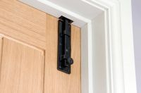 Universal Straight Bolt 6" Fitted to Door Vertical 