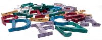 “Vividly Vintage” 7" Fabricated Steel Alphabet