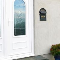 Personalised Grosvenor Telescopic Post box built into house wall