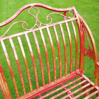 Close up of back rest 