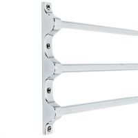 Three Bright Chrome Bar Window Security